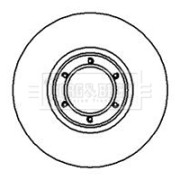 BBD4842 BORG & BECK brzdový kotúč BBD4842 BORG & BECK