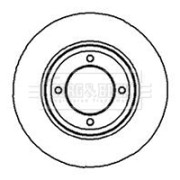 BBD4850 Brzdový kotouč BORG & BECK