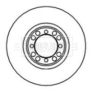 BBD4863 Brzdový kotouč BORG & BECK