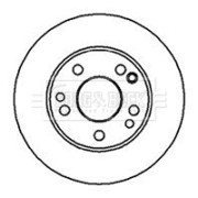 BBD4871 Brzdový kotouč BORG & BECK