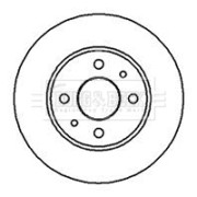 BBD4875 Brzdový kotouč BORG & BECK