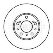 BBD4881 Brzdový kotouč BORG & BECK