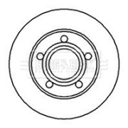 BBD4899 Brzdový kotouč BORG & BECK