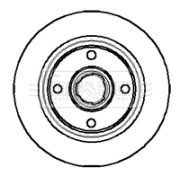 BBD4934 Brzdový kotouč BORG & BECK