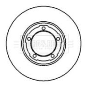 BBD4936 Brzdový kotouč BORG & BECK
