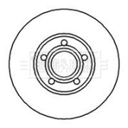 BBD4947 Brzdový kotouč BORG & BECK