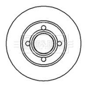 BBD4950 Brzdový kotouč BORG & BECK
