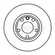 BBD4963 Brzdový kotouč BORG & BECK