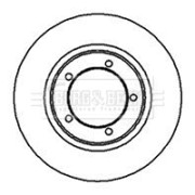 BBD4980 Brzdový kotouč BORG & BECK