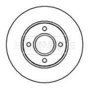 BBD4983 Brzdový kotouč BORG & BECK