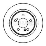 BBD4998 Brzdový kotouč BORG & BECK