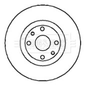 BBD5017 Brzdový kotouč BORG & BECK