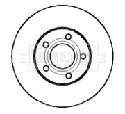 BBD5023 Brzdový kotouč BORG & BECK