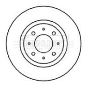 BBD5037 BORG & BECK brzdový kotúč BBD5037 BORG & BECK