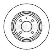 BBD5038 Brzdový kotouč BORG & BECK
