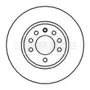 BBD5058 Brzdový kotouč BORG & BECK