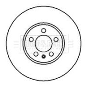 BBD5060 Brzdový kotouč BORG & BECK