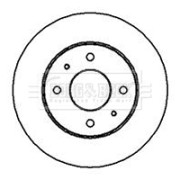 BBD5063 BORG & BECK brzdový kotúč BBD5063 BORG & BECK