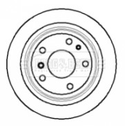 BBD5075 Brzdový kotouč BORG & BECK