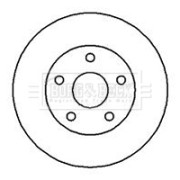 BBD5107 Brzdový kotouč BORG & BECK