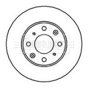BBD5114 BORG & BECK brzdový kotúč BBD5114 BORG & BECK
