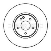 BBD5122 Brzdový kotouč BORG & BECK