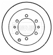 BBD5125 Brzdový kotouč BORG & BECK