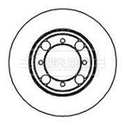 BBD5154 Brzdový kotouč BORG & BECK