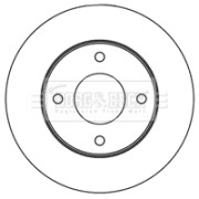 BBD5180 BORG & BECK brzdový kotúč BBD5180 BORG & BECK