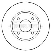 BBD5184 Brzdový kotouč BORG & BECK