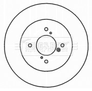 BBD5209 Brzdový kotouč BORG & BECK