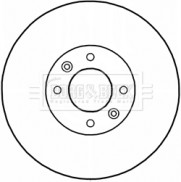 BBD5234 Brzdový kotouč BORG & BECK