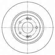 BBD5238 Brzdový kotouč BORG & BECK