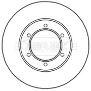 BBD5240 Brzdový kotouč BORG & BECK