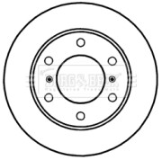 BBD5250 Brzdový kotouč BORG & BECK