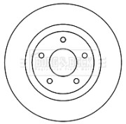 BBD5261 Brzdový kotouč BORG & BECK