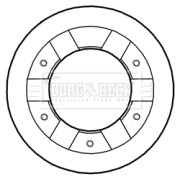 BBD5291 Brzdový kotouč BORG & BECK