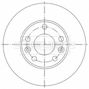 BBD5335 Brzdový kotouč BORG & BECK
