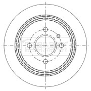 BBD5343 Brzdový kotouč BORG & BECK