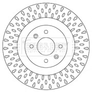 BBD5354 Brzdový kotouč BORG & BECK