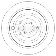 BBD5361 Brzdový kotouč BORG & BECK