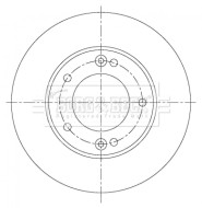 BBD5362 Brzdový kotouč BORG & BECK