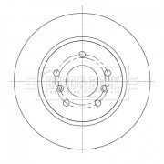 BBD5367 Brzdový kotouč BORG & BECK