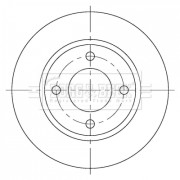 BBD5376 Brzdový kotouč BORG & BECK