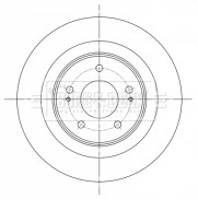 BBD5396 Brzdový kotouč BORG & BECK