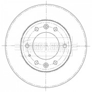 BBD5403 Brzdový kotouč BORG & BECK