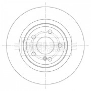 BBD5413 Brzdový kotouč BORG & BECK