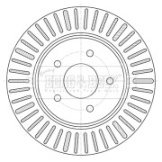 BBD5424 Brzdový kotouč BORG & BECK
