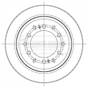 BBD5427 Brzdový kotouč BORG & BECK