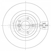 BBD5437 Brzdový kotouč BORG & BECK
